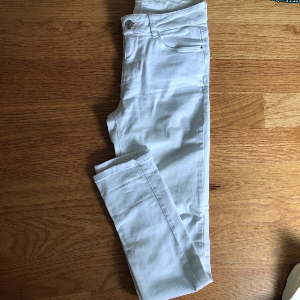 Zara white skinny jeans